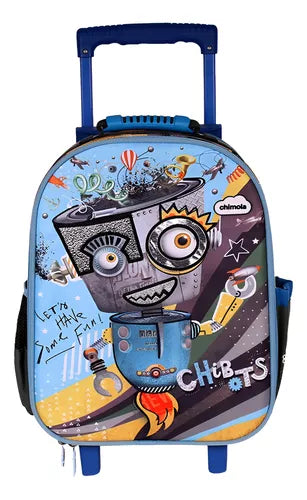 Mochila Rodinha Infantil Menino Escolar Mala