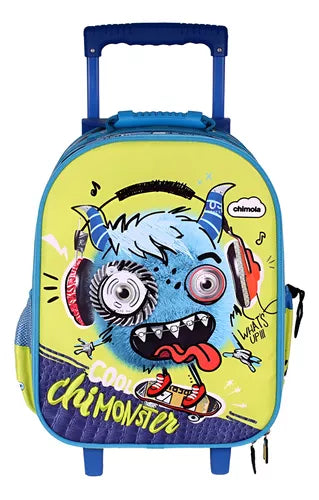 Mochila Rodinha Infantil Menino Escolar Mala