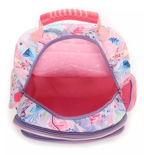 Mochila Escolar Costas Infantil Menina 16 Passeio Creche