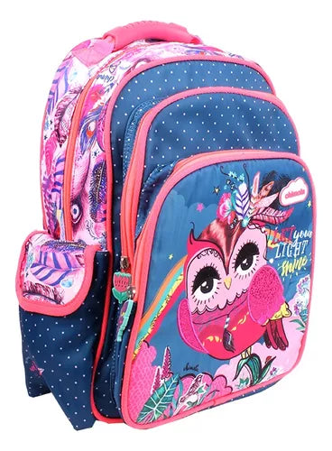 Mochila Escolar Costas Infantil Menina 16 Passeio Creche