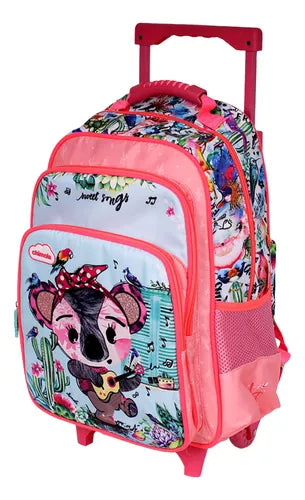 Mochila Rodinha Infantil Menina Escolar