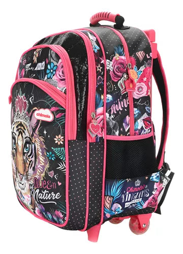 Mochila De Rodinha Infantil Escolar Mala Menina