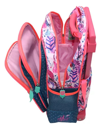 Mochila De Rodinha Infantil Escolar Mala Menina