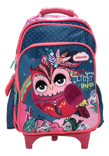 Mochila De Rodinha Infantil Escolar Mala Menina