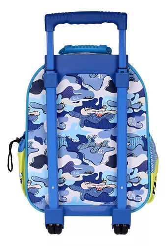 Mochila Rodinha Infantil Menino Escolar Mala