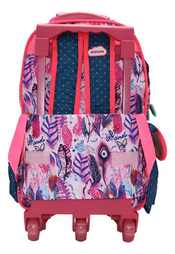 Mochila De Rodinha Infantil Escolar Mala Menina