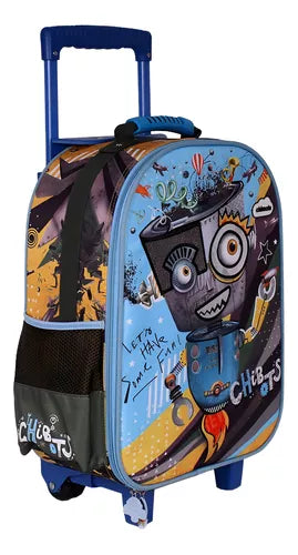 Mochila Rodinha Infantil Menino Escolar Mala