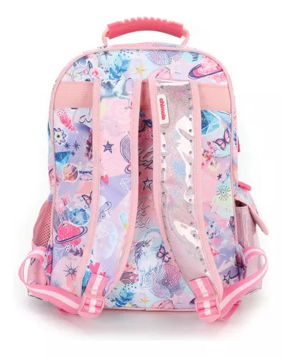 Mochila Escolar Costas Infantil Menina 16 Passeio Creche