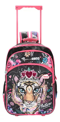 Mochila De Rodinha Infantil Escolar Mala Menina