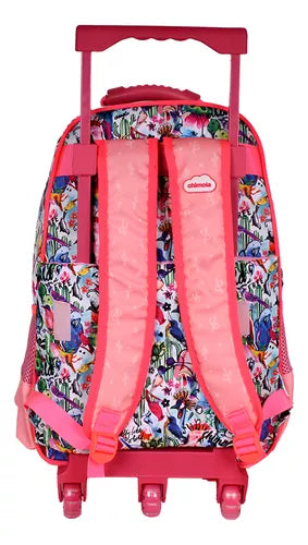 Mochila Rodinha Infantil Menina Escolar