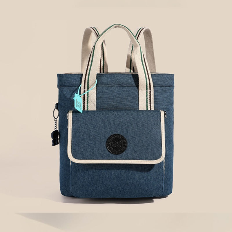 Mochila Casual Feminina Bolsa De Ombro Jeans