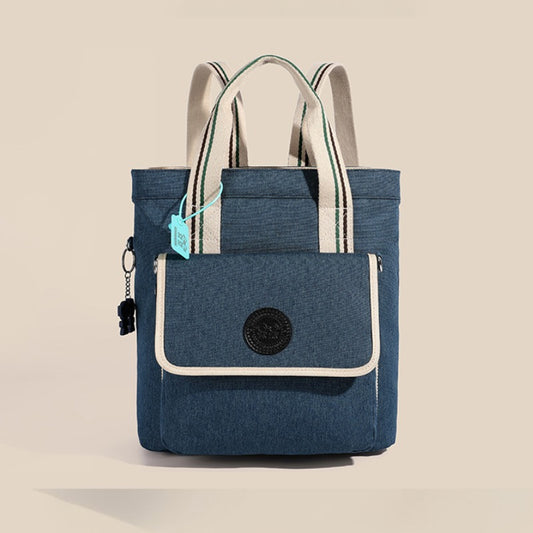 Mochila Casual Feminina Bolsa De Ombro Jeans