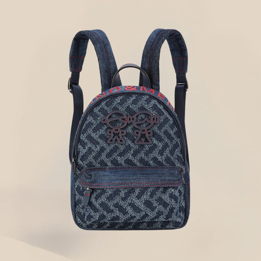 Mochila Jeans Casual Feminino Vintage