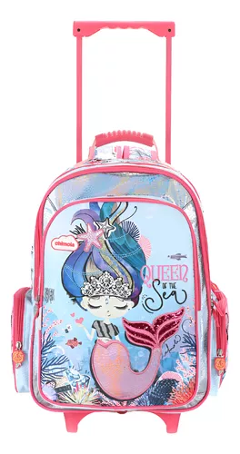 Mochila Rodinha Infantil Menina Escolar