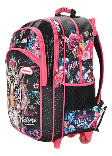 Mochila Rodinha Infantil Menina Escolar