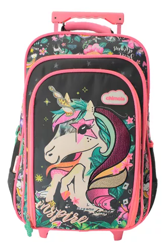 Mochila Rodinha Infantil Menina Escolar