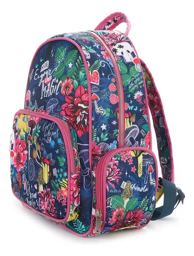 Mochila Escolar Infantil Costas Bolsos Grande Feminino