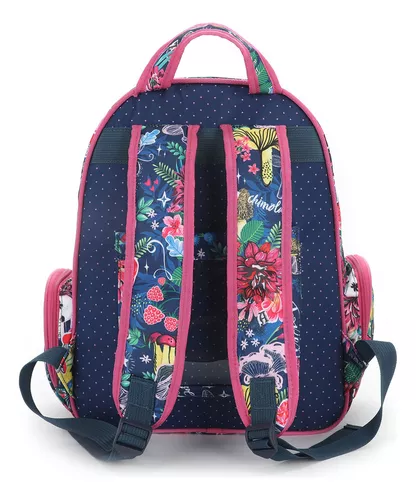 Mochila Escolar Infantil Costas Bolsos Grande Feminino