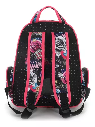 Mochila Escolar Infantil Costas Bolsos Grande Feminino