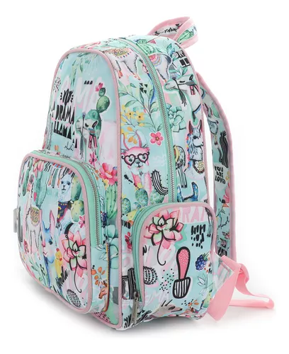 Mochila Escolar Infantil Costas Bolsos Grande Feminino